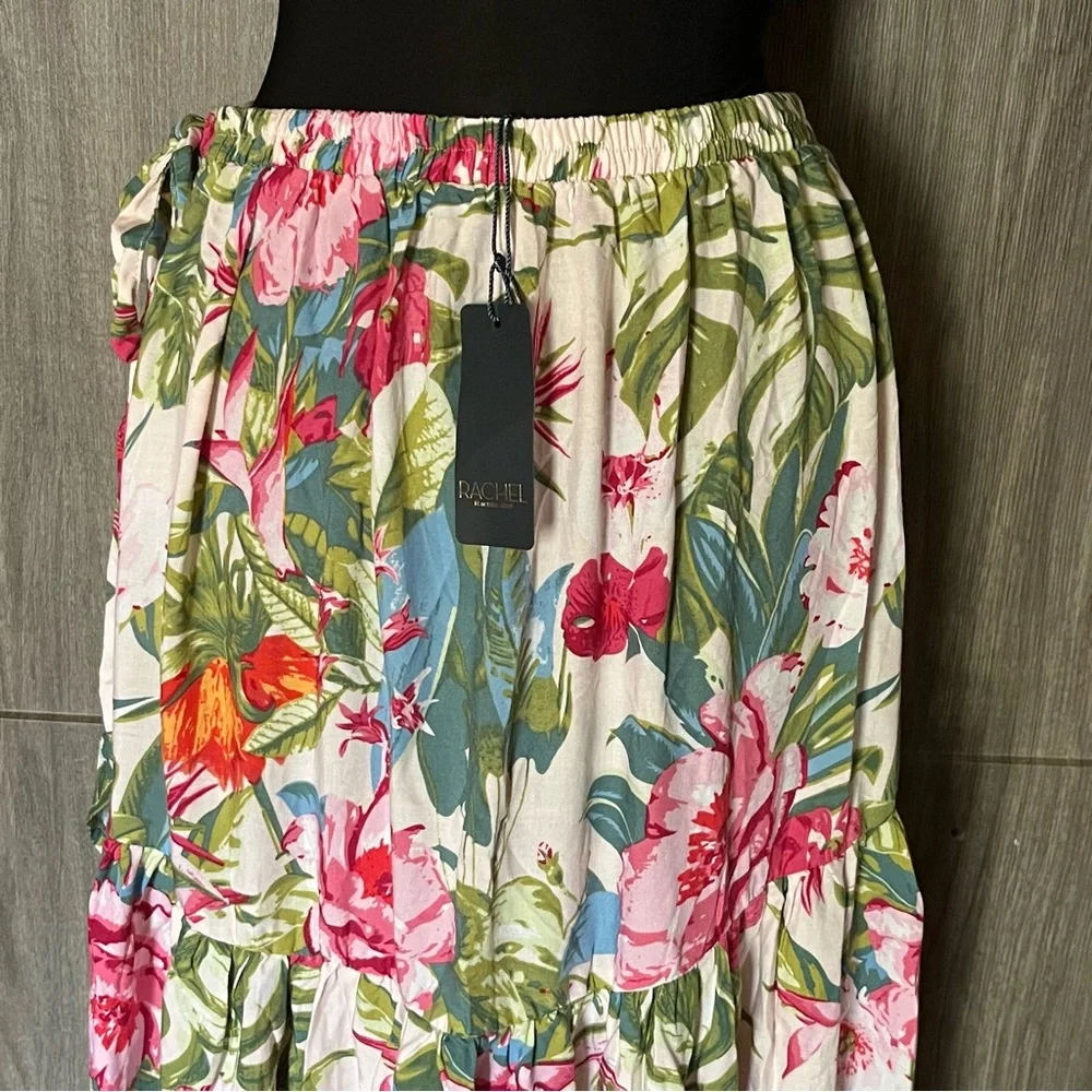 Rachel Roy Colorful Floral Wrap Skirt - Picture 5 of 8